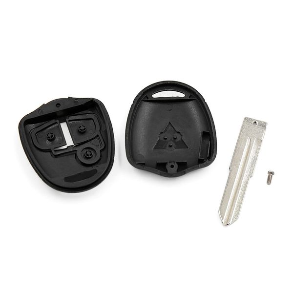 uxcell Key Case New 2 Button Uncut Key Remote Shell Replacement for Mitsubishi Outlander L200 Car