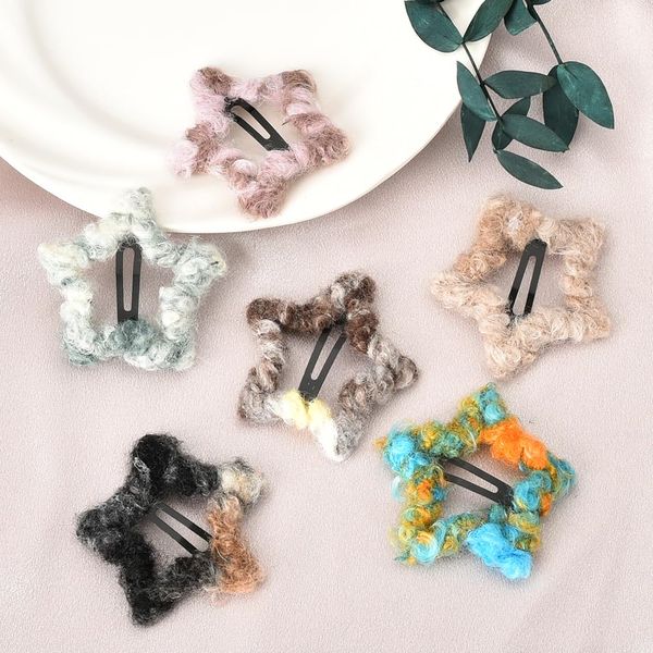 Hair Barrettes for Women Star Hair Clip for Thick Hair Y2K Hair Accessories for Women 6Pcs Cute Hair Clips for Thin Hair Slides for Kids Non Slip Star Clips for Hair Pins for Fine Hair Curls