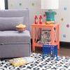 Pemberly Row Mid Century Wood End Table in Coral