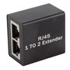 Ethernet Extender Connector Ethernet Socket RJ45 Plug Splitter Adapter Ethernet Splitter RJ45 Network Connector Adapter Ethernet Socket Extender Splitter(One drag two splitter)