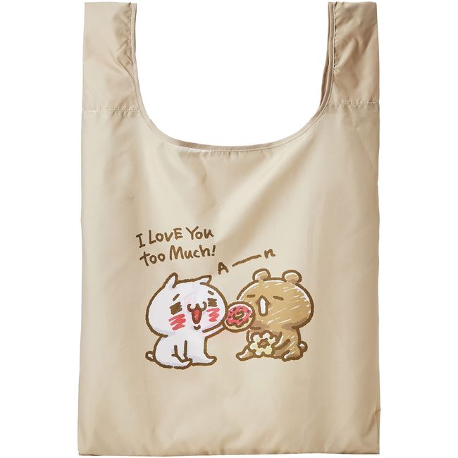 Marushin 5585007500 Eco Bag LINE CREATORS MARKET Sweet Cat and Bear Cute Goods