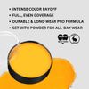 Mehron Makeup Color Cups | Stage, Foundation, Face Paint, Body Paint, Halloween | Face Paint Makeup | Greasepaint .5 oz (14 g) (Yellow)