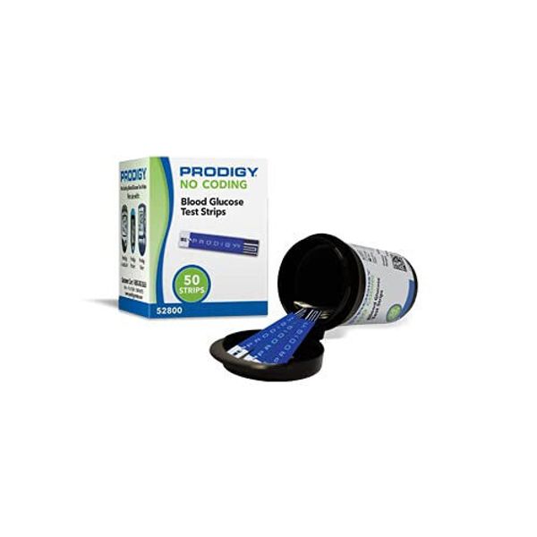 Prodigy 52800 No Coding Blood Glucose Test Strips, Box of 50 Strips EXP: 8/15/24