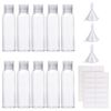 10Pcs Empty Travel Bottles Container Flip Cap Bottles Cosmetic Bottles with Funnels Syringe and Labels for Travel or Cosmetic(100ML)