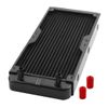 uxcell Aluminum Black Water Cooling Radiator Computer Cooling System for Computer CPU 18 Pipe 270mm Length