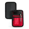 TACTICAL_GEEK TCM4 Mini EDC Organizer Board, Backpack Accessories with Smooth Hook Back Panel, Utility Admin Bag Insert Panel Modular Organizer with Open Pocket & Mesh Pocket (Red)