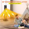 Space Heater w/ 3D Oscillating 1500W Electric Ceramic Tower Heater with Remote
