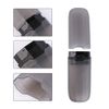 Yeeco Toothbrush Case 2 Packs, Transparent Black Toothbrush Travel Case, Plastic Toothbrush Holder Travel, 7.9”×2.1”×1.2” Portable Toothbrush Case for Traveling