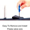 TuoTu Valve Core Remover Tool Kit Bike with Brass Replacement Presta Valve Core