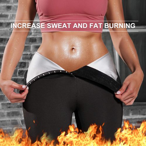 KUMAYES Sauna Sweat Pants for Women High Waist Slimming Shorts Compression Thermo Workout Exercise Body Shaper Thighs