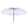 VALICLUD Folding Umbrella Automatic Transparent Umbrella Auto Open Foldable Umbrella Clear