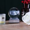 3D Saturn Crystal Ball with LED Base - Unique Gift for Astronomy Lovers