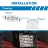 GLOSO BDFS MIDI/AMI Fuse, Bolt Down Fuse (2 Pack 80A + Holder)