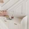 3-Tier Storage Cabinet w/2 Adjustable Shelves, Side Organizer and Mounted Hooks