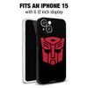 Transformers Autobot Symbol Protective Slim Fit Plastic Bumper Case Fits Apple iPhone 15