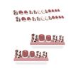 Set of 24 Nail Tips Leopard Nails Fake Nails For Taking Photos, Weddings, Coming-of-Age Ceremonies, Parties, After-Parties, Etc. Pearl Rhinestones