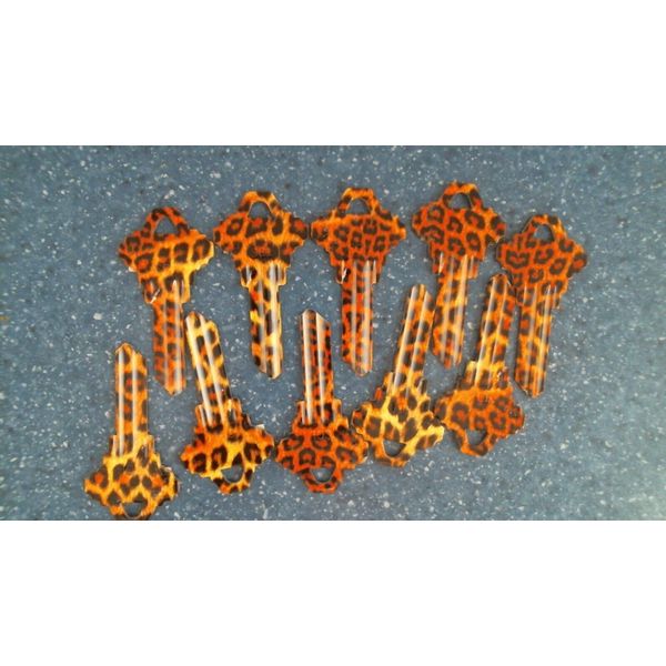 HY-KO    Leopard Print Blank Keys  10 pk  (SC1-01) FS