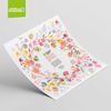 Easter Decorations - Easter Window Stickers - Beautiful Easter Egg and Flowers Wreath - Window Clings for Easter Window Display
