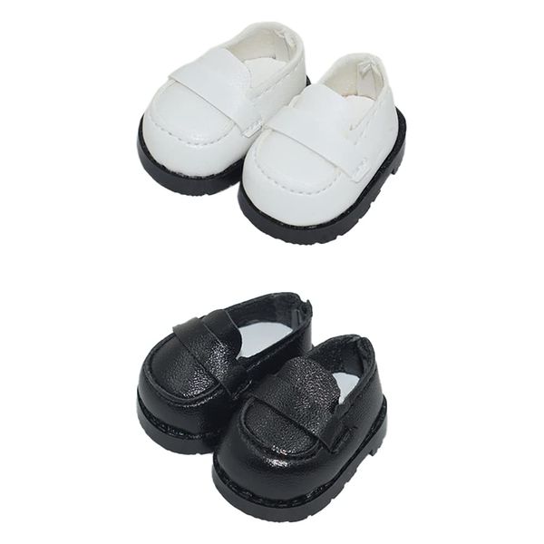 niannyyhouse 3.9 inches (10 cm) Plush Toy, Small Leather Shoes, Shoes x 2, Cotton Doll Shoes, Shoe Length: Approx. 1.5 inches (3.8 cm), Dress Up, Doll Accessories (a-1)