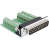Delock Adapter Sub-D 25-polig Stecker zu Terminalblock 27-polig