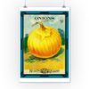 Lantern Press 12x18 Inch Art Print Wall Decor, Onions Seed Packet