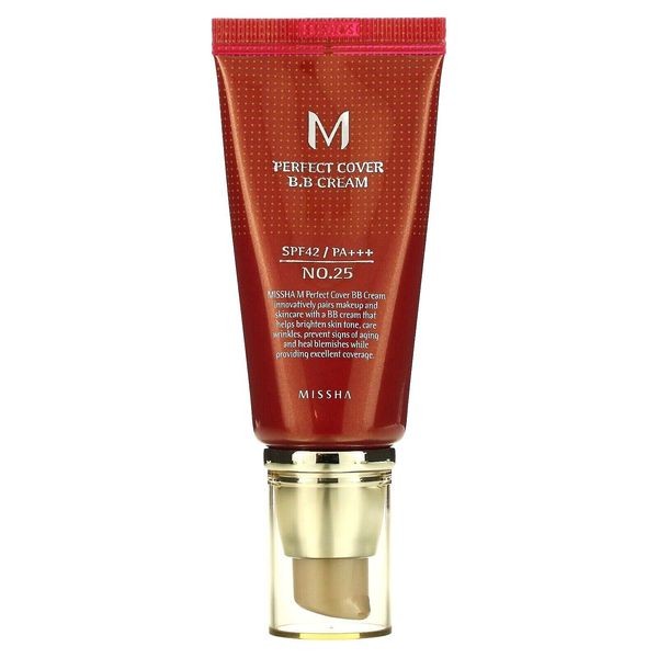 [US Seller] Missha M Perfect Cover BB Cream 50ml #25 SPF42 PA+++ Warm Beige