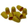 Pack of 12 Rubber Thimbles (Thimblettes) Size 2 Yellow 18mm