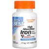 Doctor's Best - High Absorption Iron | High Bioavailability, 27 mg Iron - 120 Tablets