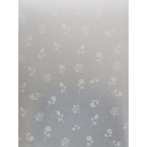 10 Sheets A4 100gsm Printed Translucent Vellum Paper - White Roses AM528