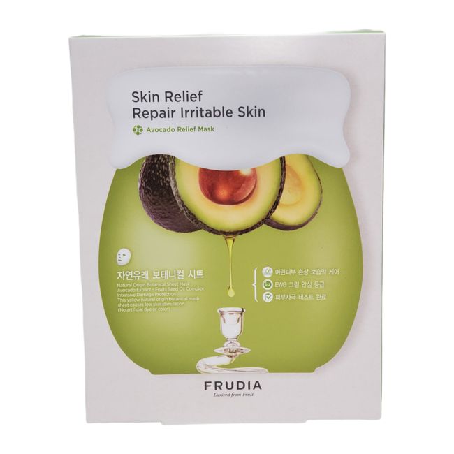 5pk FRUDIA Avocado Relief Masks Repair Irritable Skin Mask NEW EXP 02/07/23