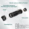 RaySoar 4 Color Light Single Mode Red Green Blue Cool White Light Flashlight for Night Observation