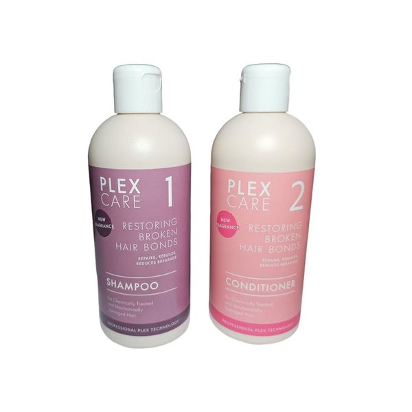 Plex Care N°1 and N°2 Technology Professional Shampoo and Conditioner Set for Restoring Damaged Hair 2 x 300 ml