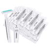 Disposable Razors in Bulk Pack of 30,Gray Bulk Razors Disposable Individually Wrapped Twin Blade Disposable Shaving Razors with Shaving Cream and Clear Cap Set for Homeless,Hotel,Charity,Travel