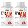 Keto Burn AM - Keto & Weight Support - 2 Bottles- 120 Capsules