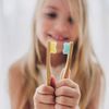 TreeBird Kids Bamboo Toothbrush 6-Pack | Super Soft Bristles | Eco-Friendly Dental Care for Children | Compostable Natural Organic Wood Handles | Colorful BPA-Free Brushheads