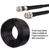 60FT Mini RG59 Coaxial Cable BNC CCTV Video Security Camera Cord