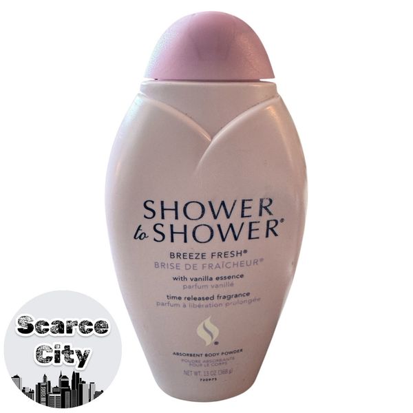 Shower To Shower Breeze Fresh Body Powder W/ Talc 13 Oz Large Size Discontinued