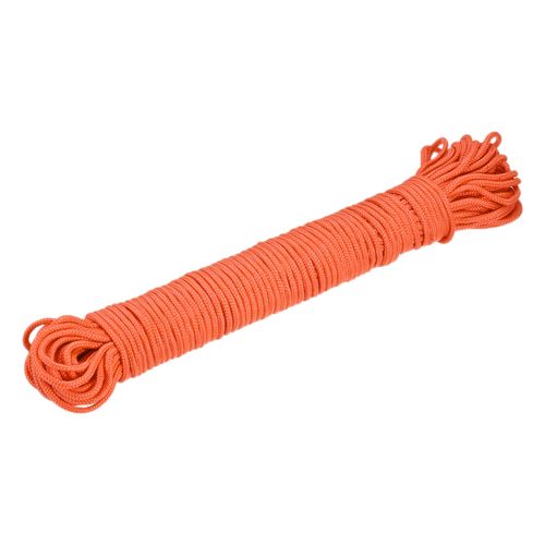 MECCANIXITY Polypropylene Rope Braid Cord 45M/147.6ft 1/8" 3mm Orange for Indoor Outdoor Camping Clothes Line