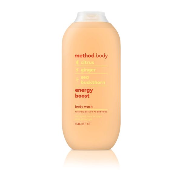 Method Body Wash, Energy Boost, 18 oz,Paraben and Phthalate Free, 18 oz (Pack of 1)