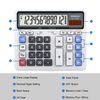 Desktop Calculator, Extra Large LCD Display Computer Button 12 Digits Accounting Calculator (OS-2135 Pro-2Pcs)