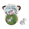 Mud Pie Children's Plush Puppet Book, Mr. Cow