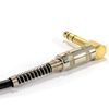 kenable GOLD Right Angle Stereo/Balanced Jack 6.35mm Plugs Cable Lead 3m [3 metres]