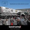 Speedmaster PCE101.1004 14" Chrome Flat Offset Air Cleaner Base