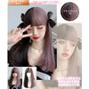 M Grande DY41A Creative Line Wig, Created by Top Stylist, 6-Piece Set, High Tone Color, Women's Wig, Bob, Semi-Long, Face Shrinking, Full Wig, (Black and Pink)