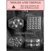 4 shape massage bar soap chocolate candy mold with Copywrited molding Instructions