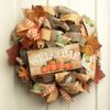 Rustic Pumpkins Thanksgiving Welcome Sign - 12.5 x 6, Fall Decor, Halloween