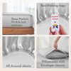Soft Cooling Sheets, 100% Cotton Sheets King Size Bed Sheets Set with Deep Pocke