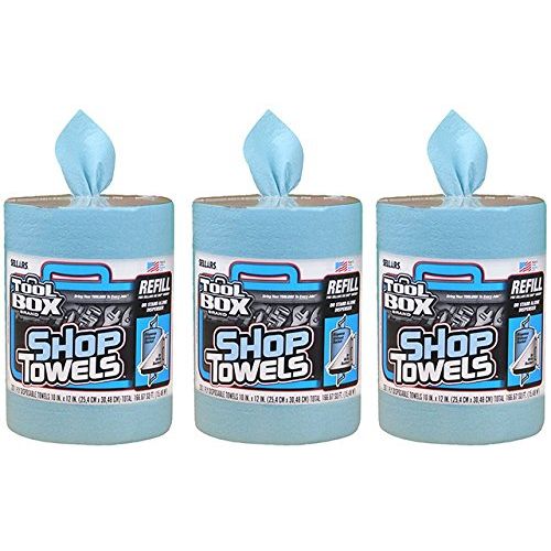 Blue Shop Towel Refill For Big Grip Dispenser Bucket, 200-Ct.