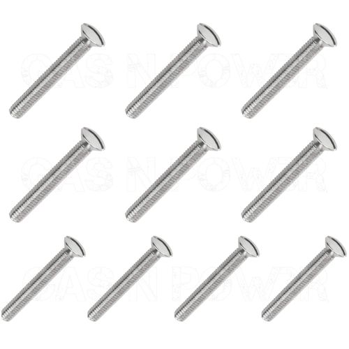 x10 M3.5 x30mm Long Electrical Machine Screws for Light Switch Plug Socket