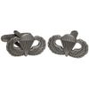 WW2 Style US Paratrooper Wing Brass Cufflinks with a Presentation Box